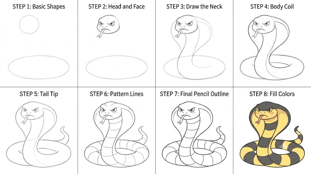 Angry cobra