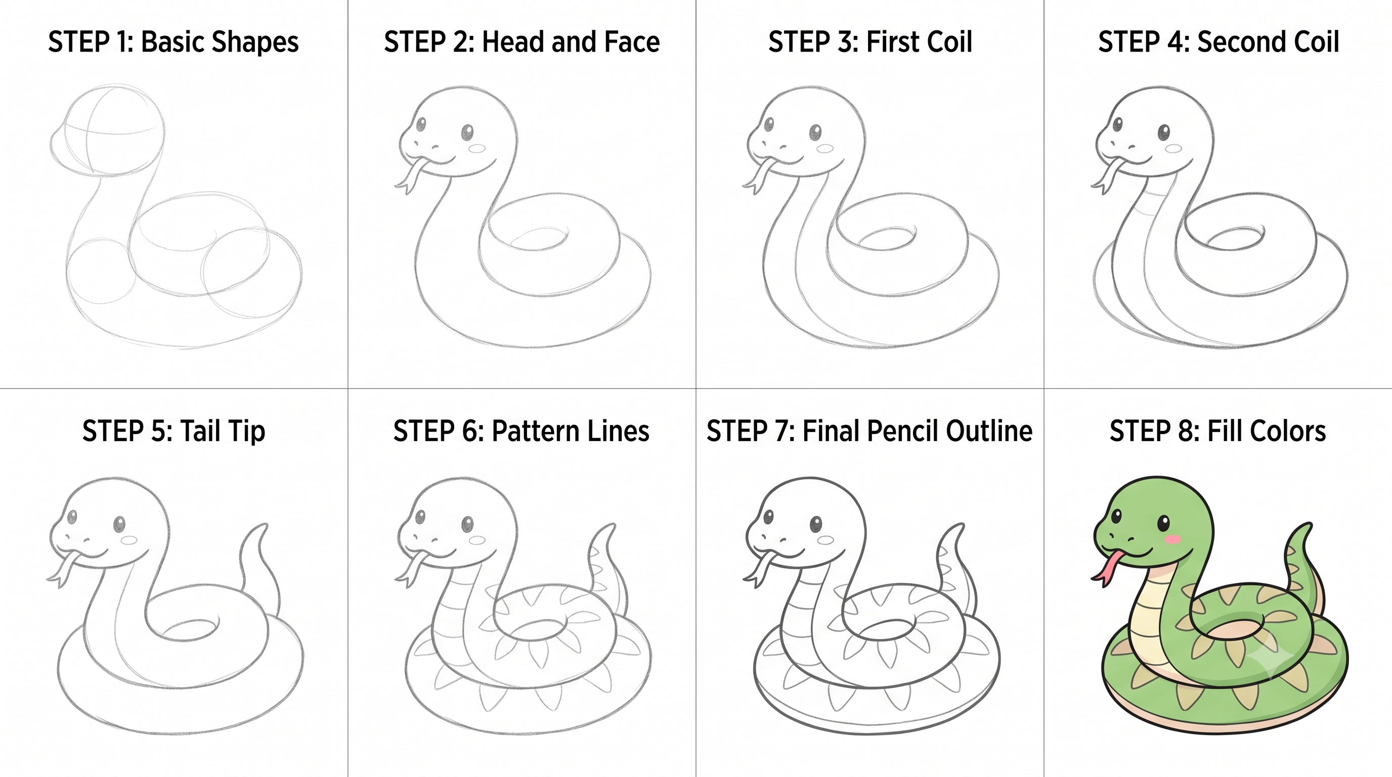 Simple cute snake